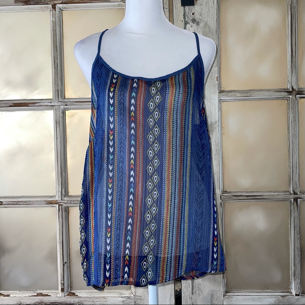 BONGO multicolored tank top size large
